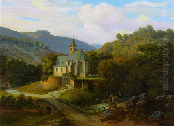 Gotische Waldkapelle In Einem Gebirgstal - view 1