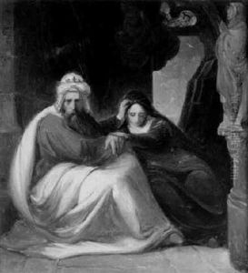 Das Trauernde Konigspaar by Karl Friedrich Lessing