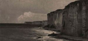 Kustenpartie Der Normandie by Karl Friedrich Lessing