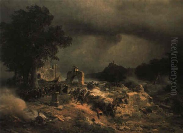 Kampfszene Aus Dem Dreisigjahrigen Krieg - view 1