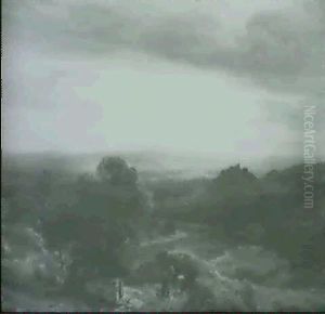 Romantische Landschaft Mit Staffagen by Karl Friedrich Lessing