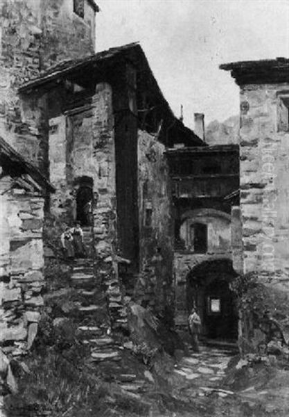 Im Hof Der Burg Taufers - view 1