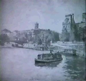 Vue De Paris by Henri-Emile Lessore