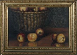 Splint Baskets And Apples by Leonard Lester