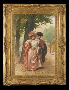 A Stroll In The Park by Henri Victor Lesur