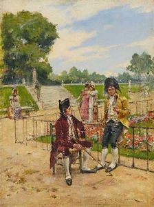 Spazierganger Im Jardin Du Luxembourg In Paris Spazierganger Im Jardin Du Luxembourg In Paris