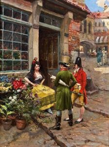 Die Blumenverkauferin Die Blumenverkauferin