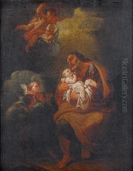 Saint Joseph With The Christ Child - view 1