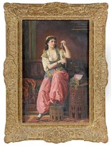 Orientale Sortant Ses Bijoux by Edouard Letourneau
