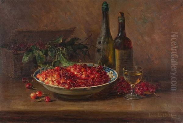 Stillleben Mit Kirschen Und Wein - view 1