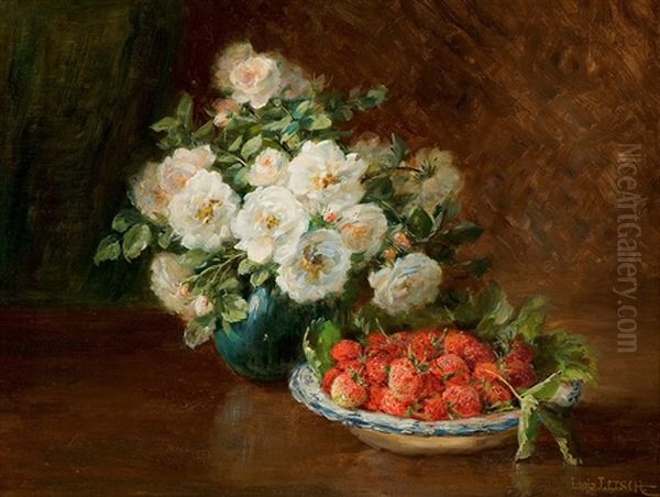 Still Life With Strawberries And Roses - view 1