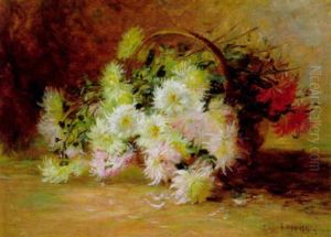Korb Mit Chrysanthemenbluten