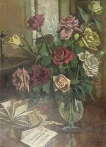 Bouquet De Roses A La Lettre by Emil Lettre