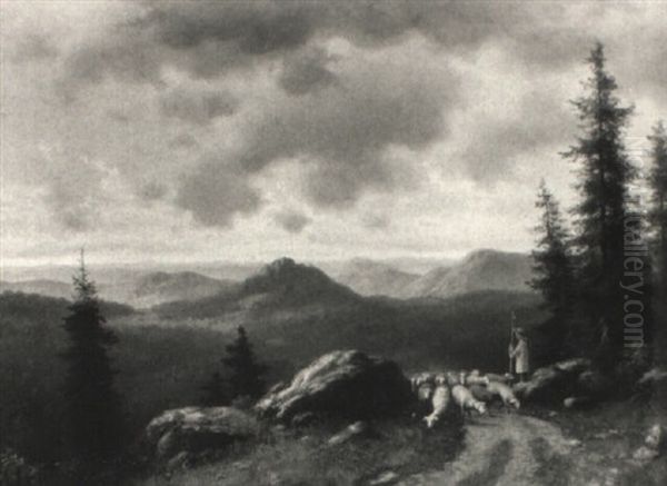 Landschaft Mit Schafherde - view 1