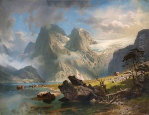 Gletscher Im Fjord