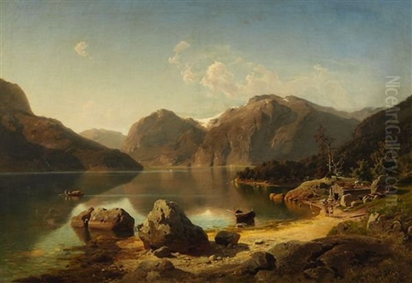 Morning Over A Mountainous Norwegian Landscape - view 1