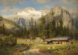 Eine Almwirtschaft by August Wilhelm Leu