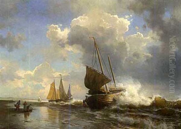 Anlandende Segelboote - view 1