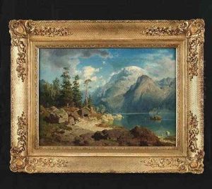 Gebirgssee In Der Morgensonne