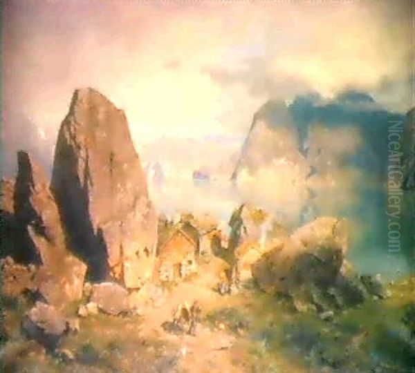 Norwegische Fijordlandschaft - view 1