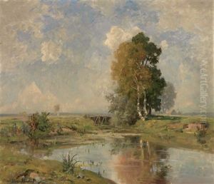 Altwasser An Der Amper by Oskar Leu