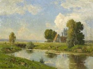Am Dorfweiher by Oskar Leu