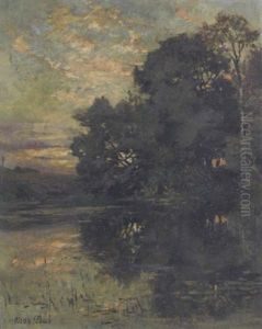 Abendstimmung Am Stillen Teich