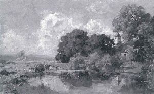 Landschaft Mit Teich Landschaft Mit Teich