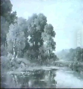 Wiesenlandschaft Mit Fluss