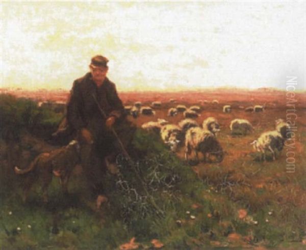 Shepherd And Flock - view 1
