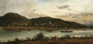 Die Elbe Bei Bad Schandau by Paul Leuteritz