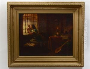 Windowside Contemplation by Emanuel Leutze