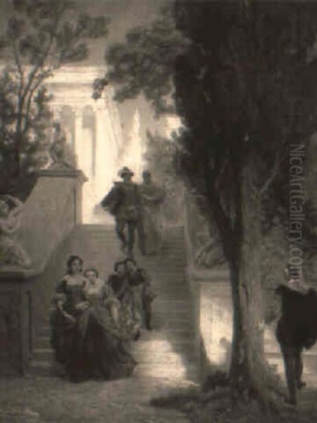 Tasso And Leonora In A Garden - view 1