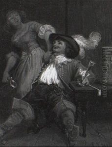 The Merry Cavalier by Emanuel Leutze