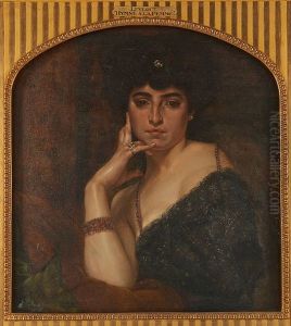 L"orgueilleuse by Auguste (Maurice Francois Giuslain) Leveque