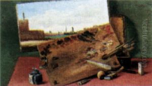 Trompe L'oeil Of An Artist's Palette