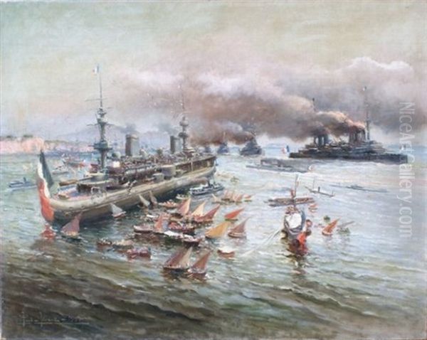 Mouvement D'escadre Dans La Rade De Toulon - view 1