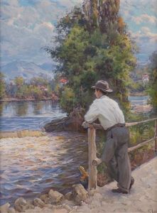 View Over The Stream by Vasili Levi