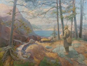 Landscape With A Wanderer