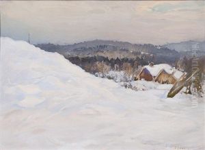 Winter Landscape by Vasili Levi