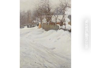 A Winter Landscape by Vassilij Filippovich Levi