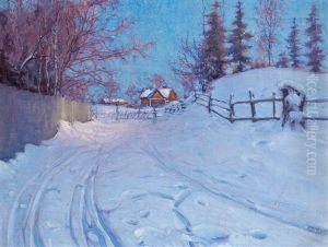 Winter Landscape by Vassilij Filippovich Levi