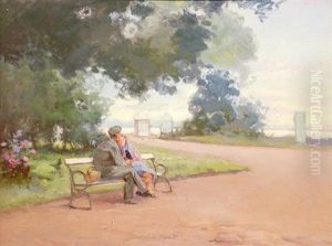 A Meeting In The Park by Vassilij Filippovich Levi