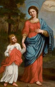La Vierge Et L'enfant Jesus by Reynaud Levieux