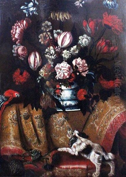 Still Life With Parrot And Spaniel - view 1