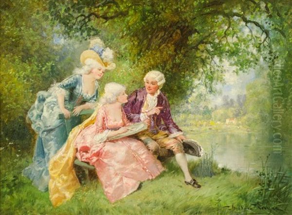 Artist With Two Helpers - view 1