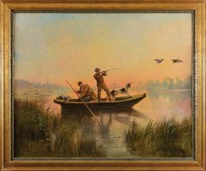 La Chasse Aux Canards by Theodore Levigne
