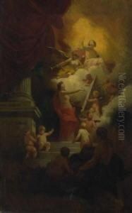 Allegorie Der Malkunst by Eduard (Julius Friedrich) Bendemann