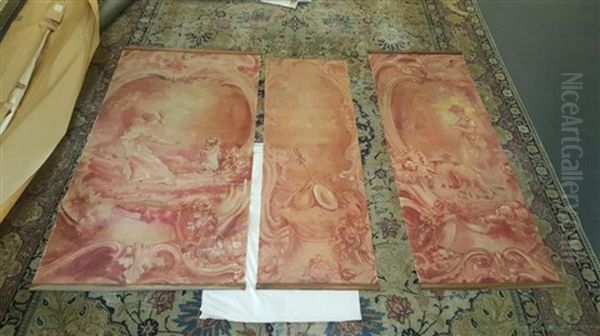 Bergere, Instruments De Musique, Et La Maitresse Et Son Chien (3 Works) - view 1