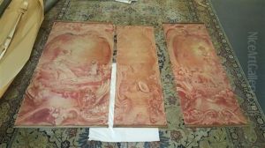 Bergere, Instruments De Musique, Et La Maitresse Et Son Chien (3 Works)